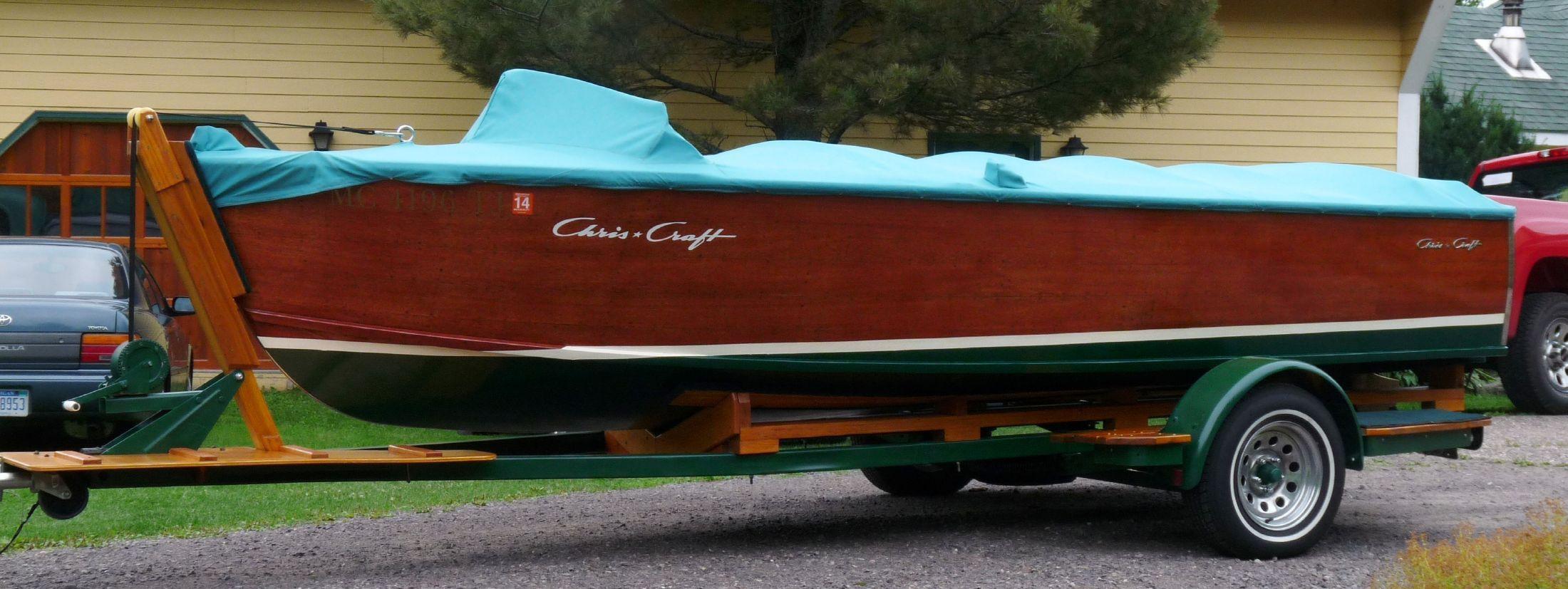 Chris Craft Sportsman and truck, Houghton
