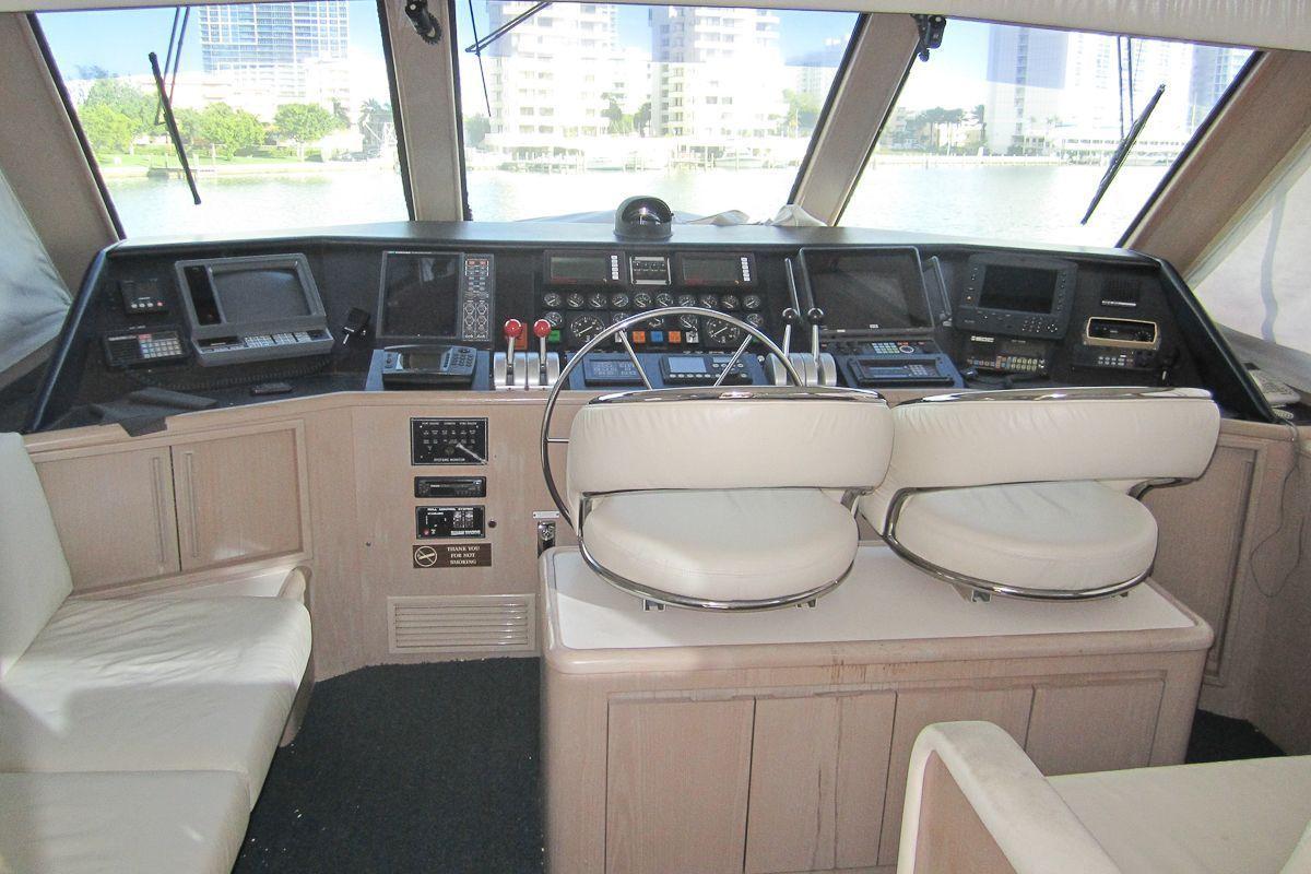Hatteras - One owner yacht Enclosed Bridge, Miami Beach