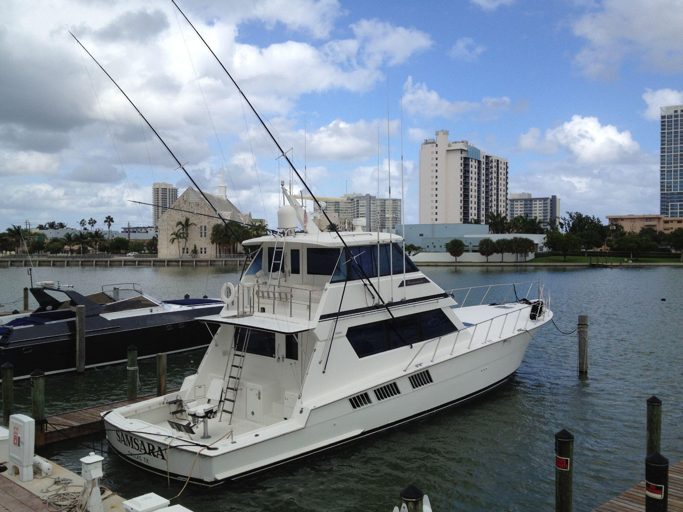 Hatteras - One owner yacht Enclosed Bridge, Miami Beach
