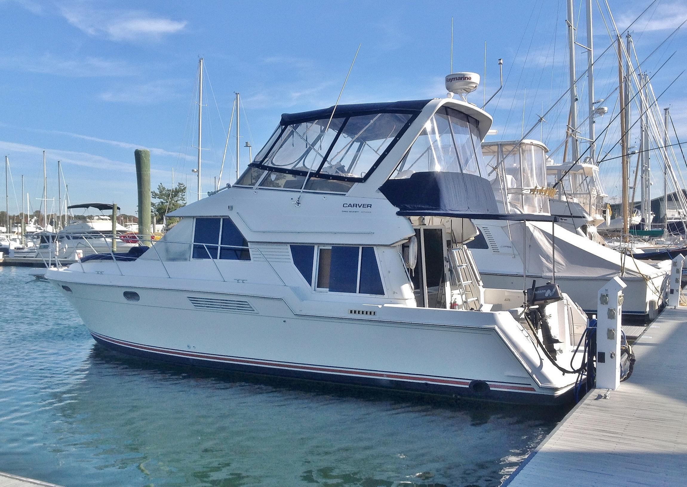 Carver 370 Voyager Brewer Spring Boat Show, Westbrook