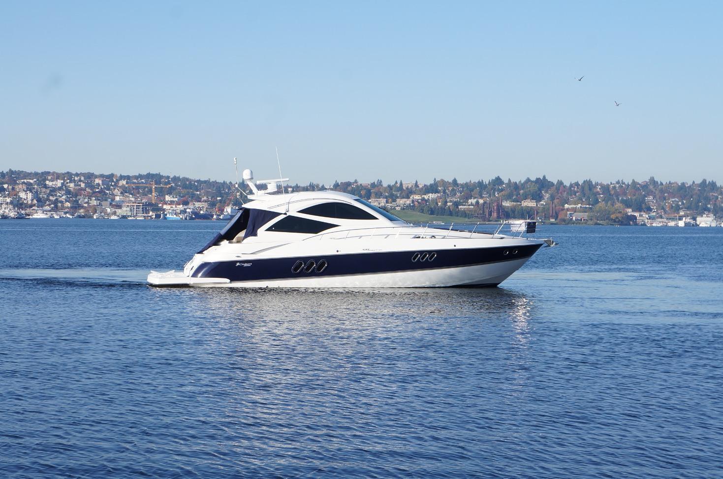 Cruisers Yachts 520 Sports Coupe, Seattle (our dock)