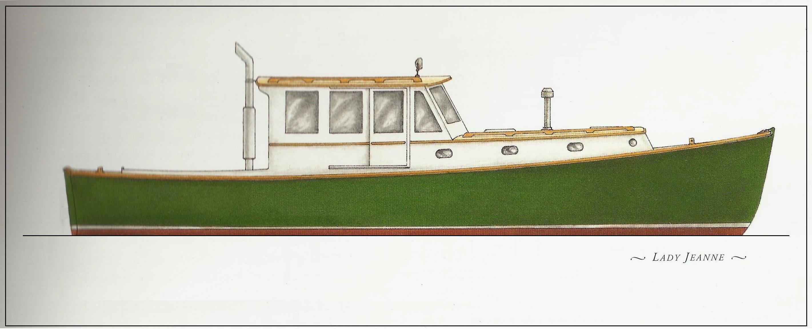 Brooklin Boat Yard Joel White 42' Power Cruiser, Brooklin