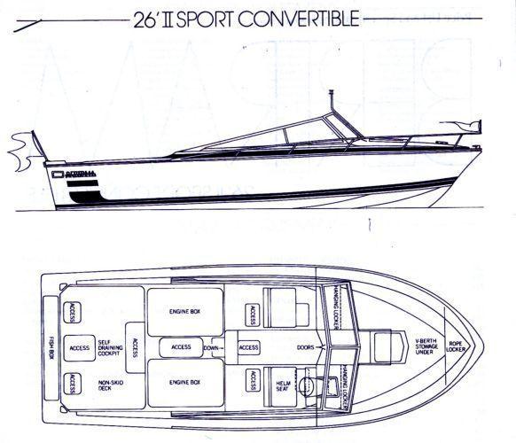 Bertram 26' II Sport Convertible (Moppie), Seattle