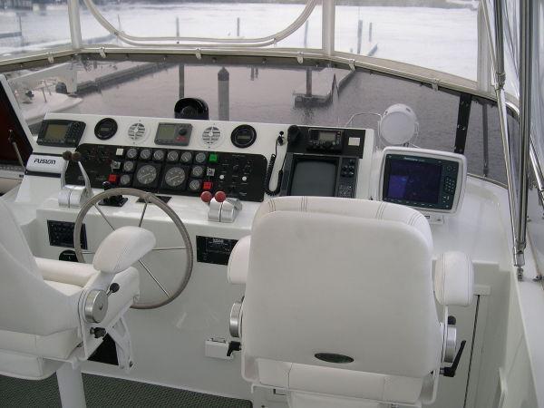 1990 Hatteras Cockpit Motoryacht