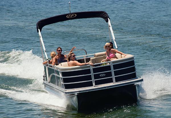 2013 Harris FloteBote Sunliner 220