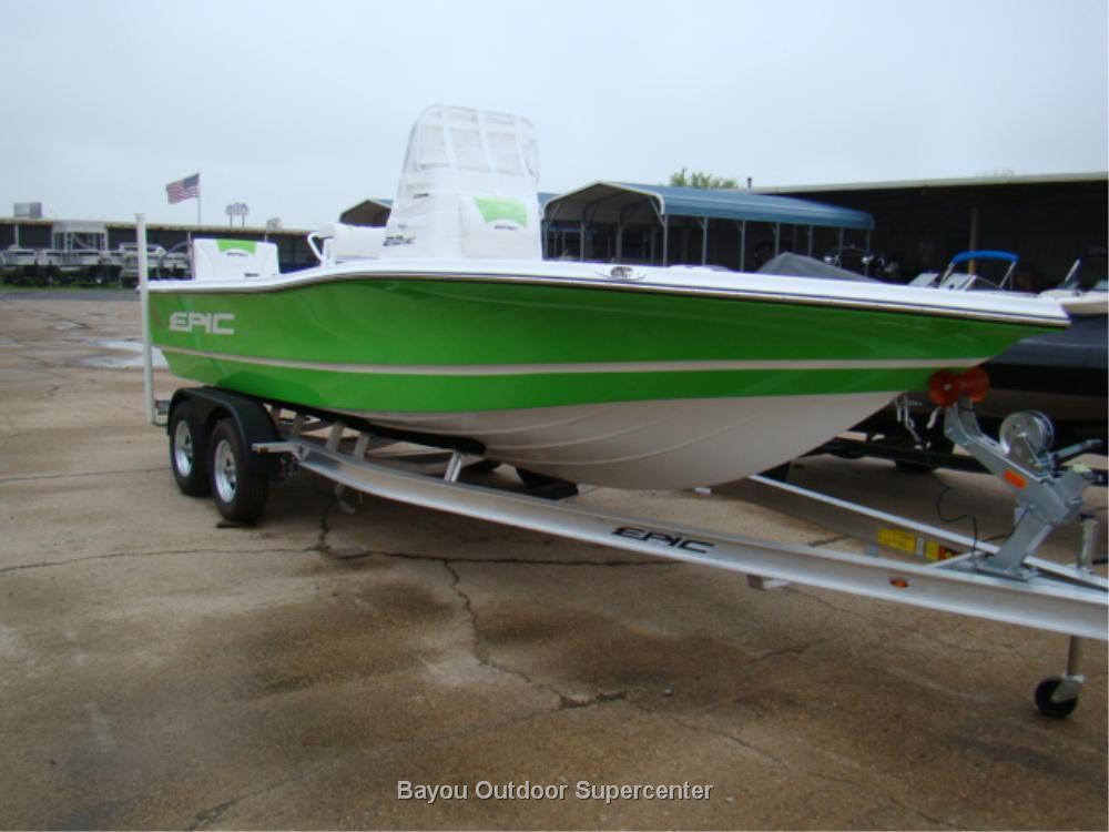 2014 Epic Bay Boats 22 SC (Green/White)